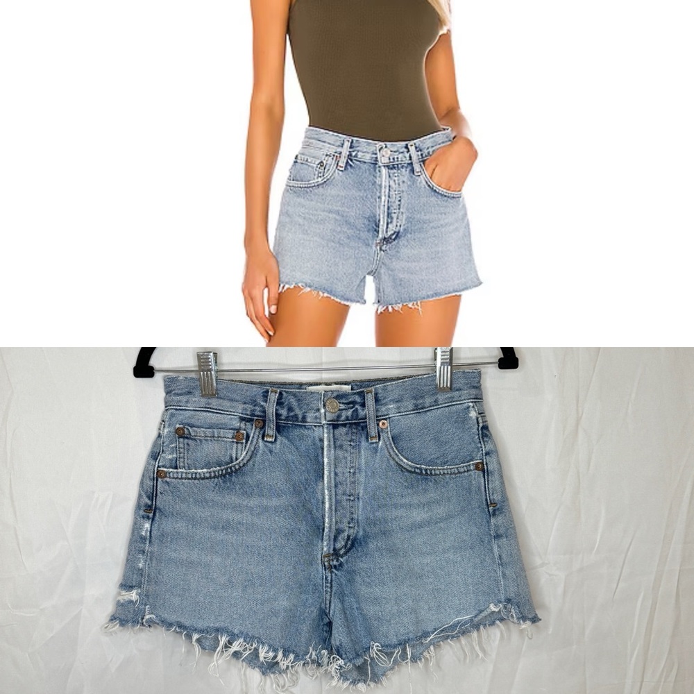 AGOLDE Parker Vintage Cut Off Denim Short